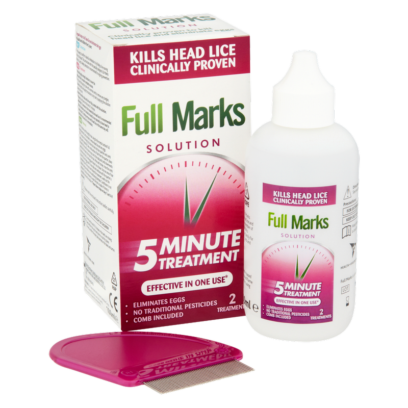 Full Marks Head Lice Solution, 100ml