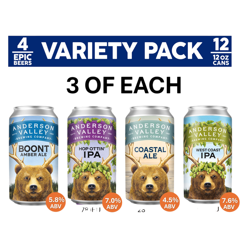 Anderson Valley Variety Pack 12pk 12oz Can