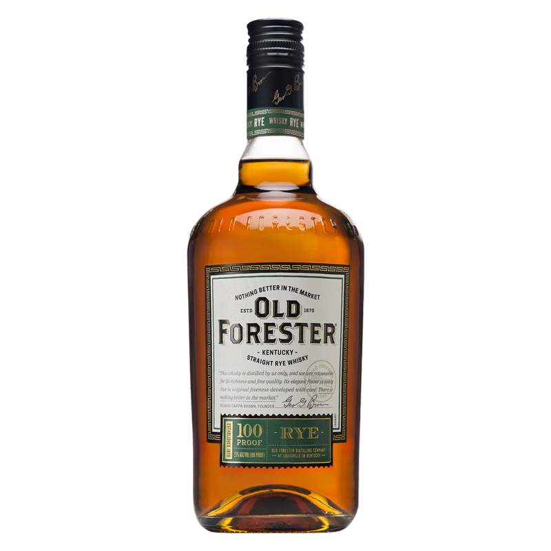 Old Forester Kentucky Straight Rye Whisky, 750 mL Bottle, 100 Proof