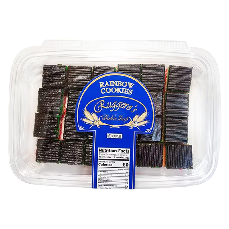 Ruggero's Bakeshop Rainbow Cookies - 16oz