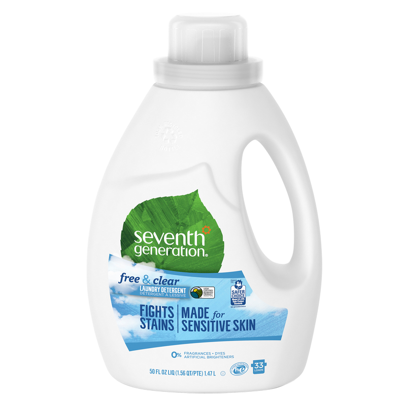 Seventh Generation Free & Clear Liquid Laundry Detergent 50oz