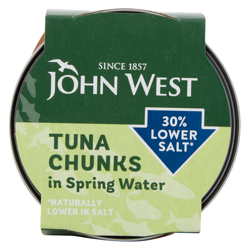 John West Tuna Chunks in Spring Water Lower Salt, 3 x 145g