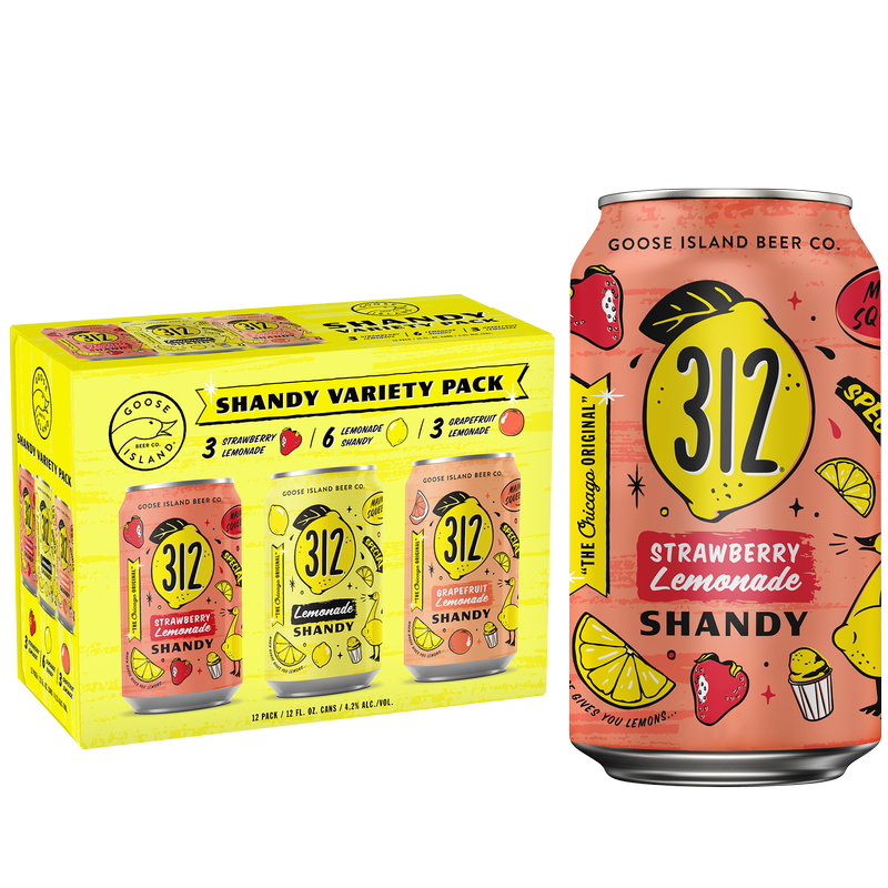 Goose Island 312 Lemonade Shandy Variety 12pk 12oz Can 4.2% ABV