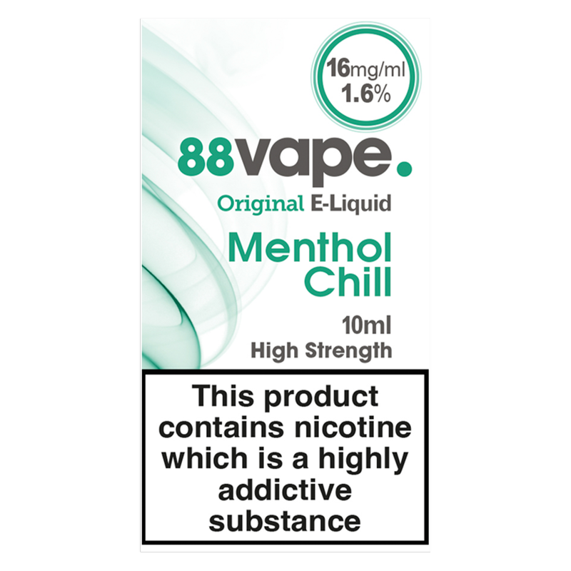 88vape AnyTank E-Liquid Menthol Chill 16mg/ml, 10ml