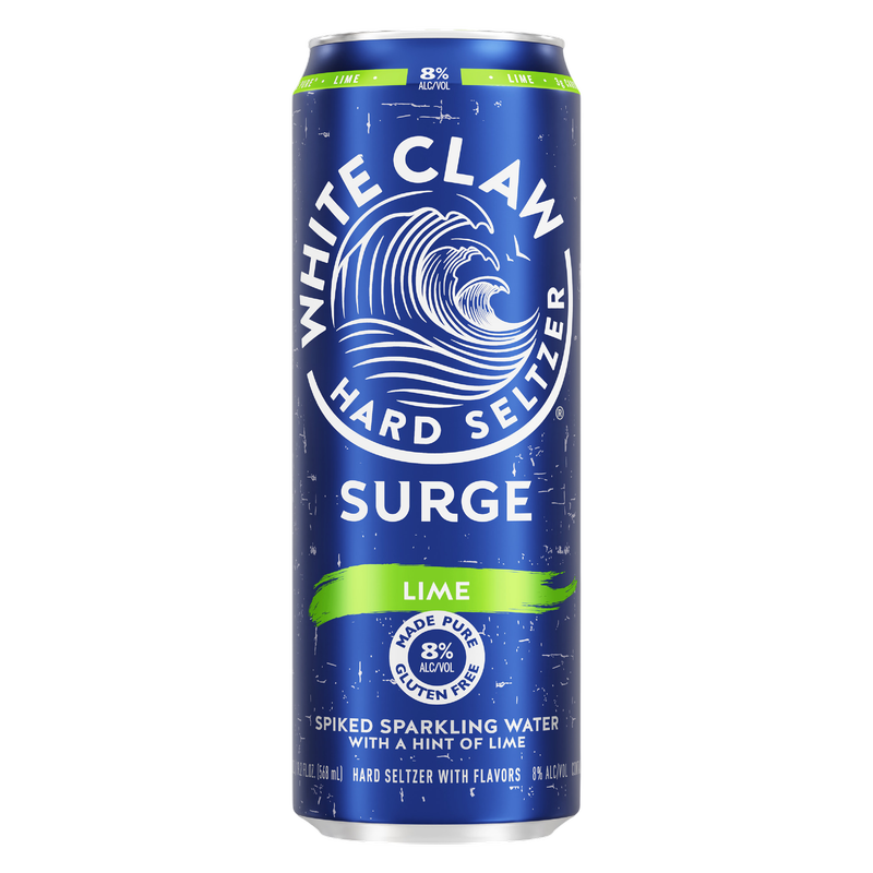 White Claw Hard Seltzer Surge Lime Single 19.2oz Can 8% ABV