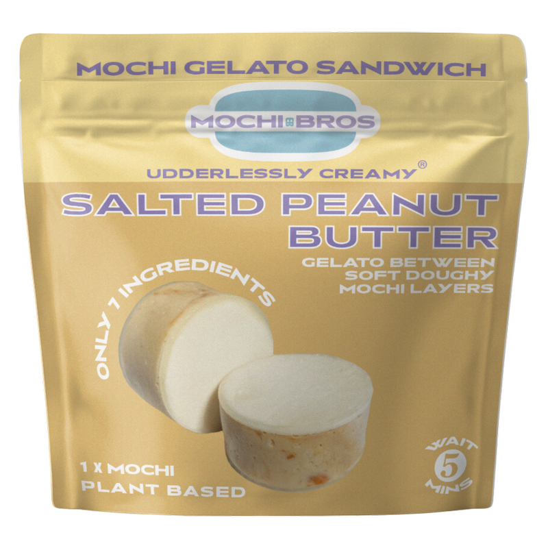 Mochi Bros Salted Peanut Butter Mochi Gelato Sandwich 42ml, 1pcs