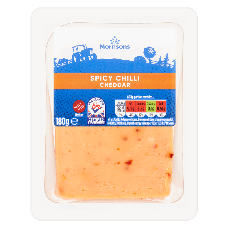 Morrisons Spicy Chilli Cheddar, 180g