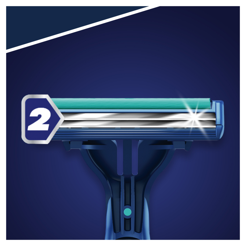 Gillette Blue 2 Plus Slalom Disposable Razors, 8pcs