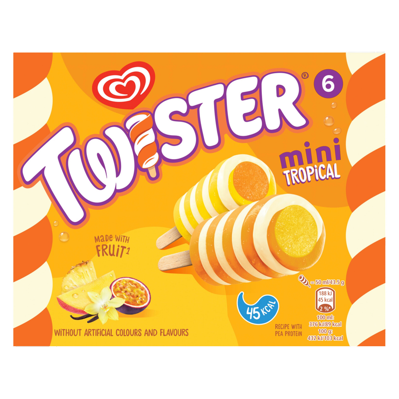 Twister Mini Tropical Ice Cream Lollies, 300ml