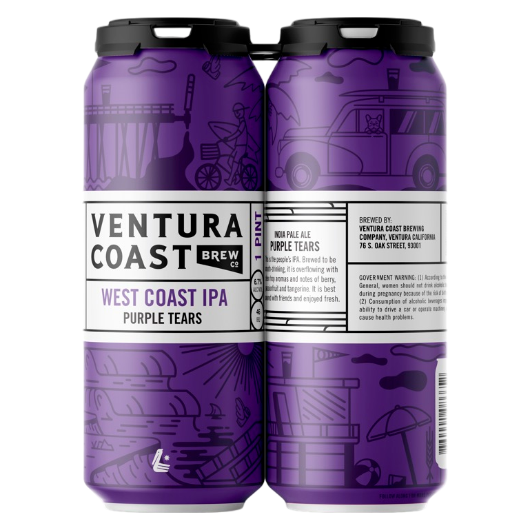 Ventura Coast Purple Tear 4pk 16oz Can 6.7% ABV