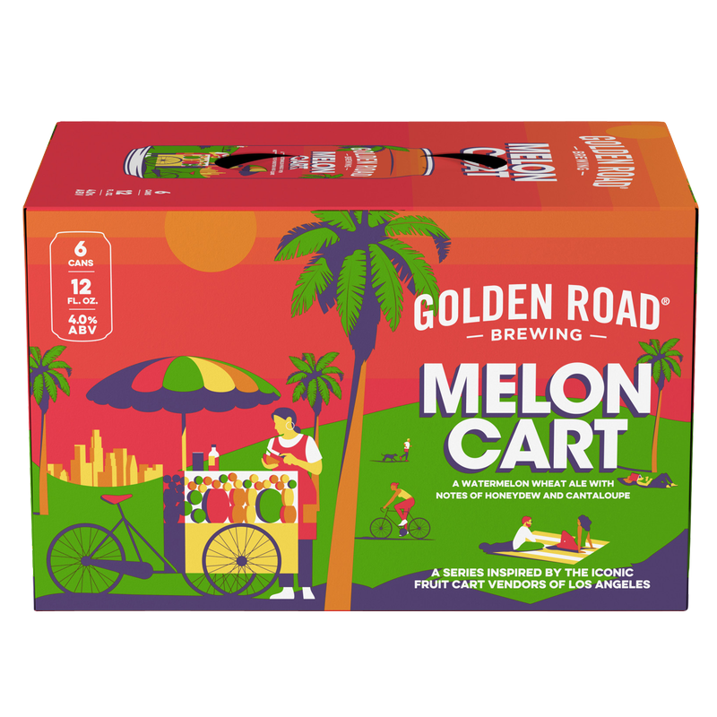 Golden Road Brewing Melon Cart Wheat Ale 6pk 12oz Can