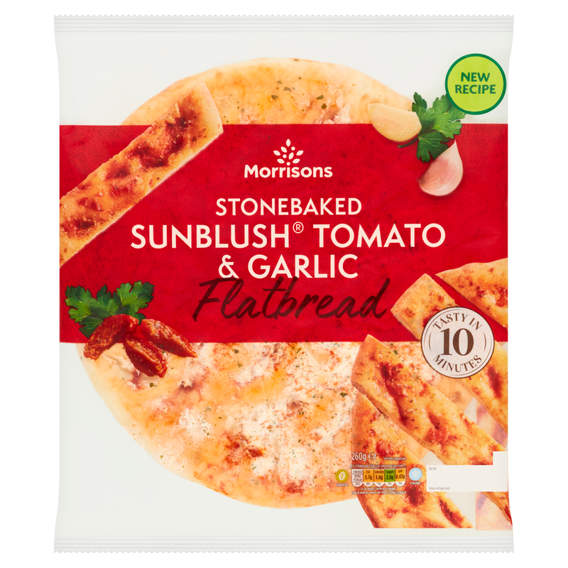 Morrisons Sunblush Tomato & Garlic Flatbread, 260g