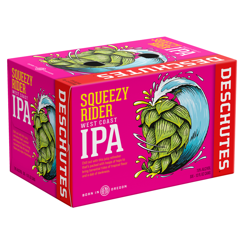 Deschutes Brewery Squeezy Rider West Coast IPA 6pk 12oz Cans 7% ABV