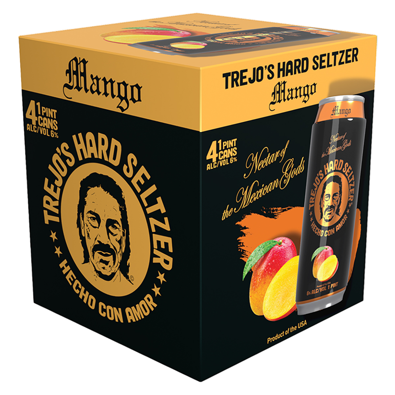 Trejo's Hard Seltzer Mango 4pk 16oz Can 6% ABV