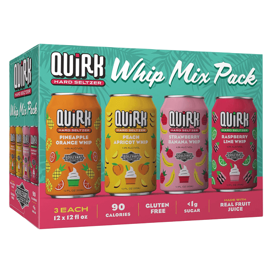 Quirk Hard Seltzer Whip Mix Pack  12pk 12oz Cans