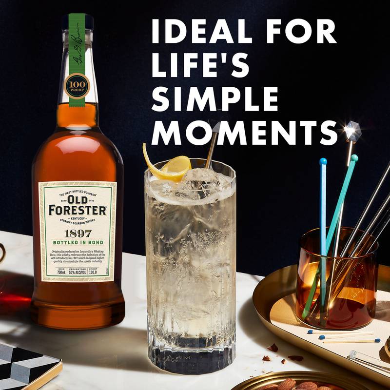 Old Forester Whiskey Row Series: 1897 Bottled in Bond Kentucky Straight Bourbon Whisky, botella de 750 mL, 100 Proof