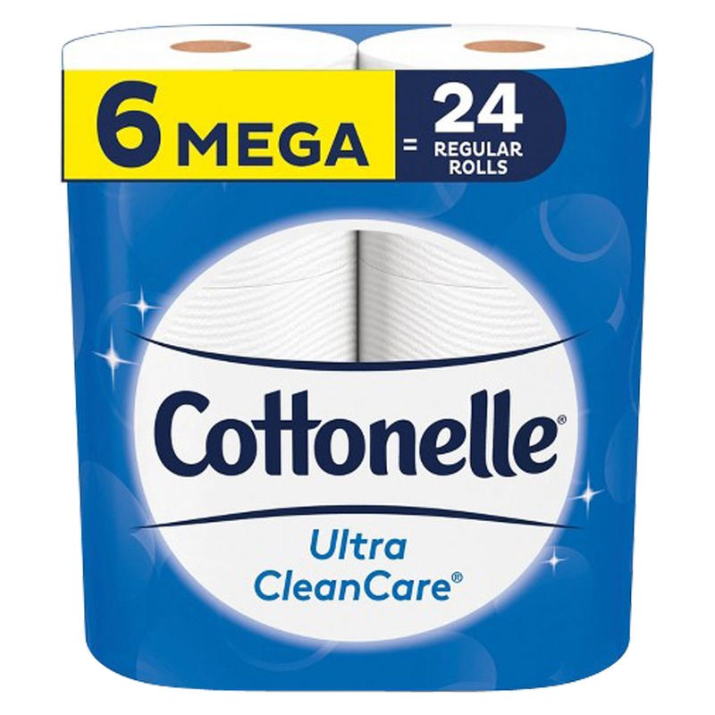 Cottonelle Mr Comfortbare Bath tissue 6pk