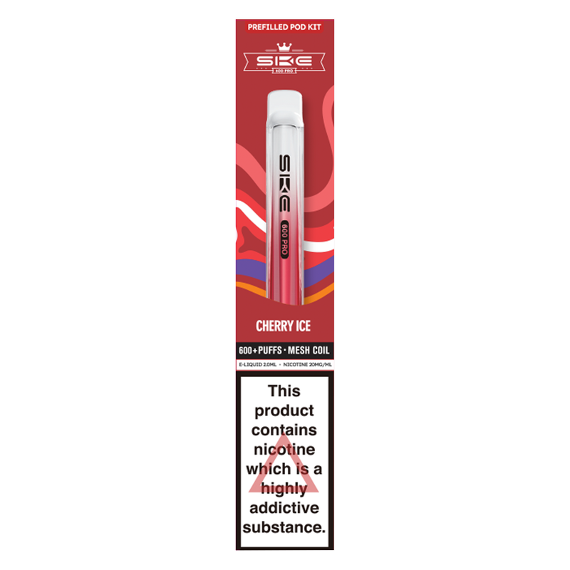 SKE Crystal 600 Pro Prefilled Pod Kit Cherry Ice, 1pcs