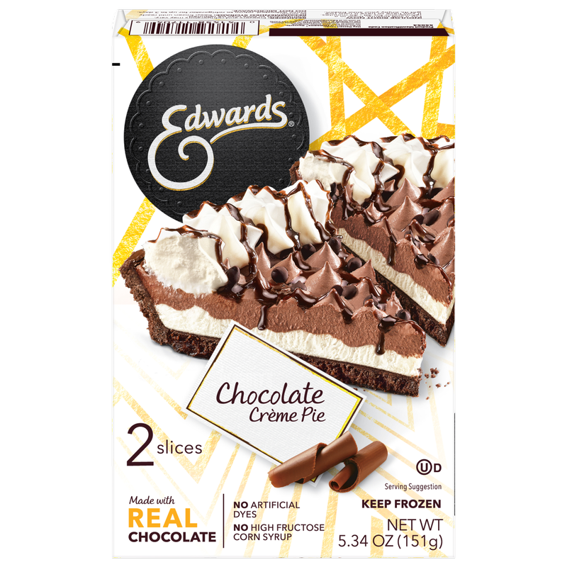 Edwards Frozen Hershey's Chocolate Cream Pie Slices - 2ct/5.34oz