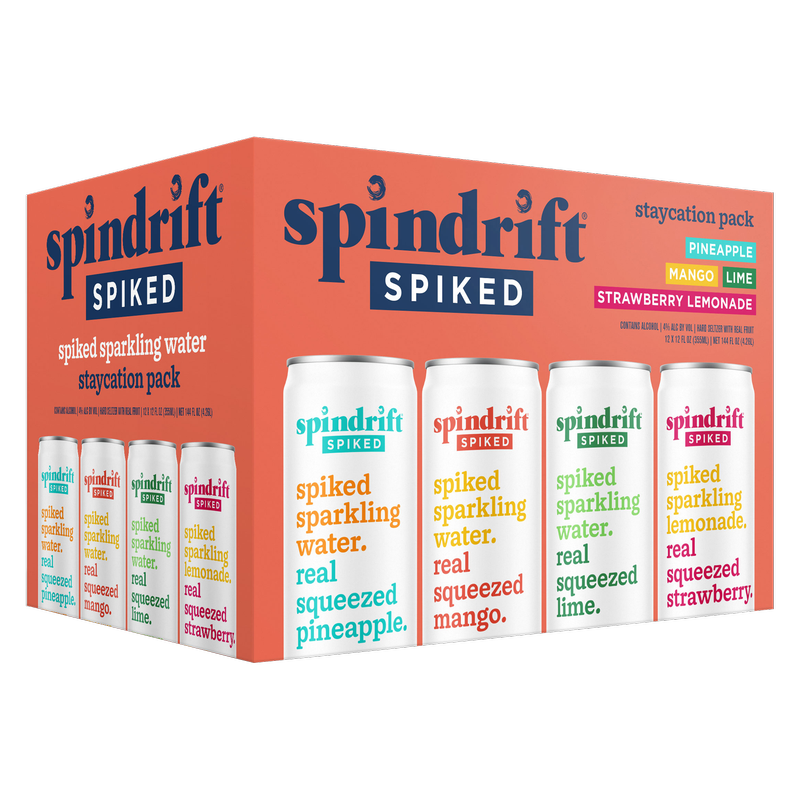 Spindrift Spiked Staycation Variety Pack 12pk 12oz Can 4.0% ABV