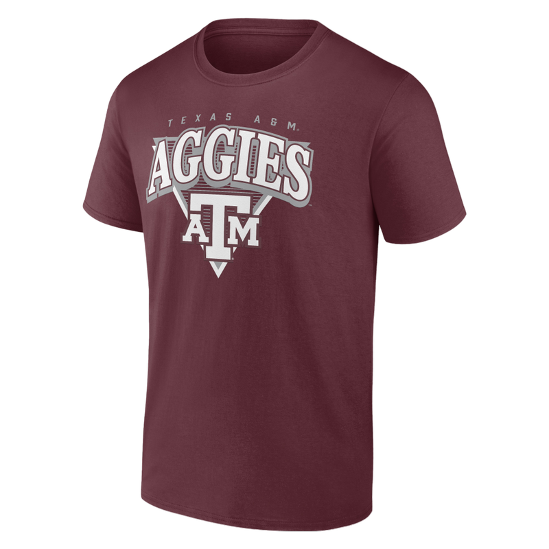 Texas A&M Fundamentals Cotton Modern Tri Short Sleeve-Size X-Large
