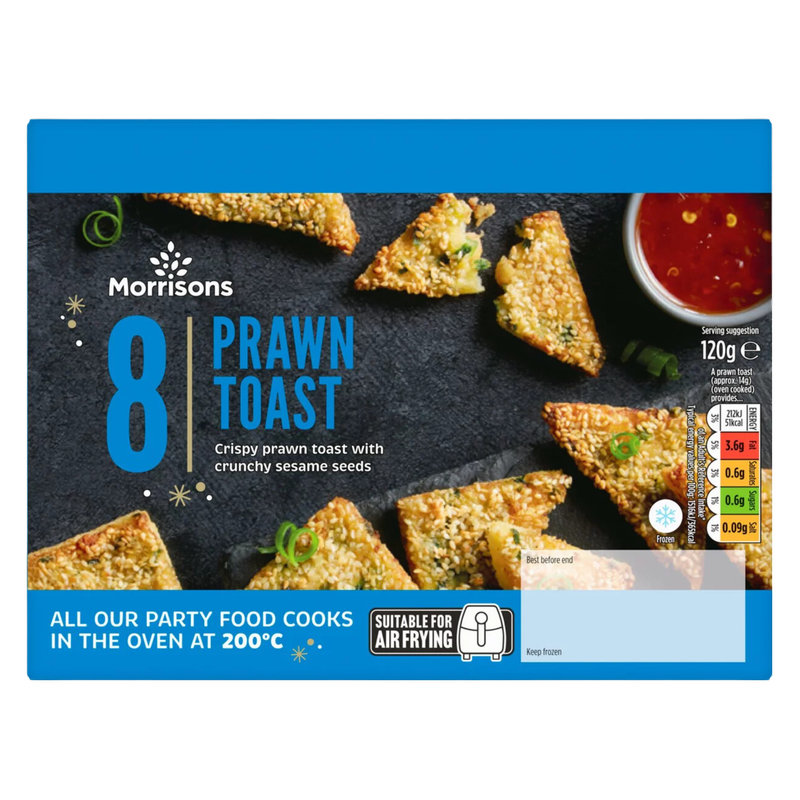 Morrisons 8 Prawn Toast, 120g