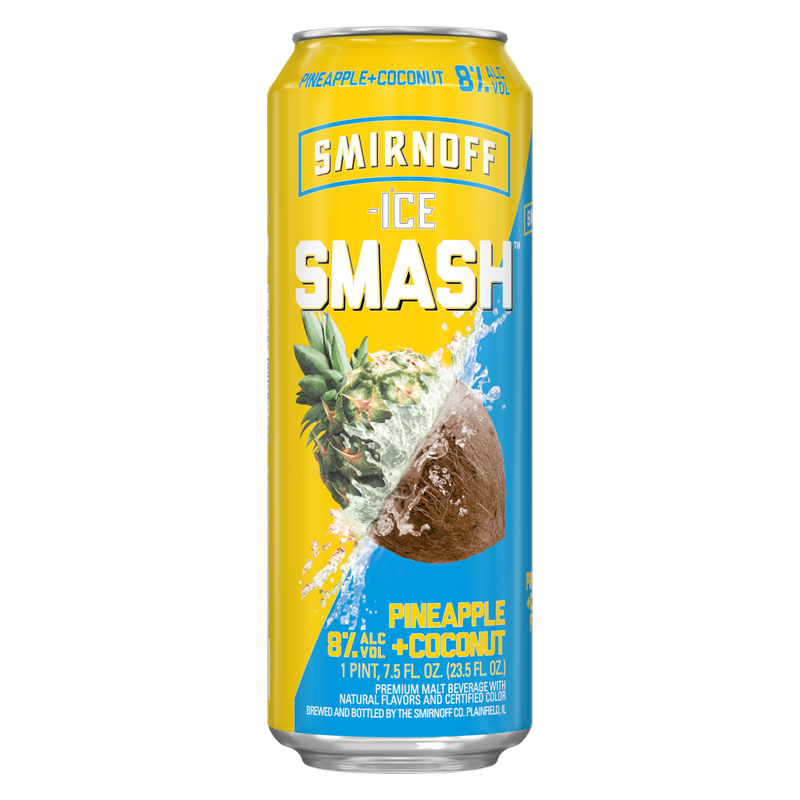 Smirnoff Ice Smash Pineapple Coconut 23.5oz Can