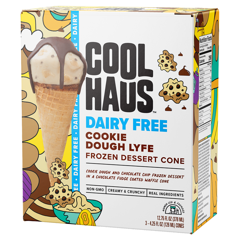 Coolhaus Dairy Free Cookie Dough Cone - Pack of 3