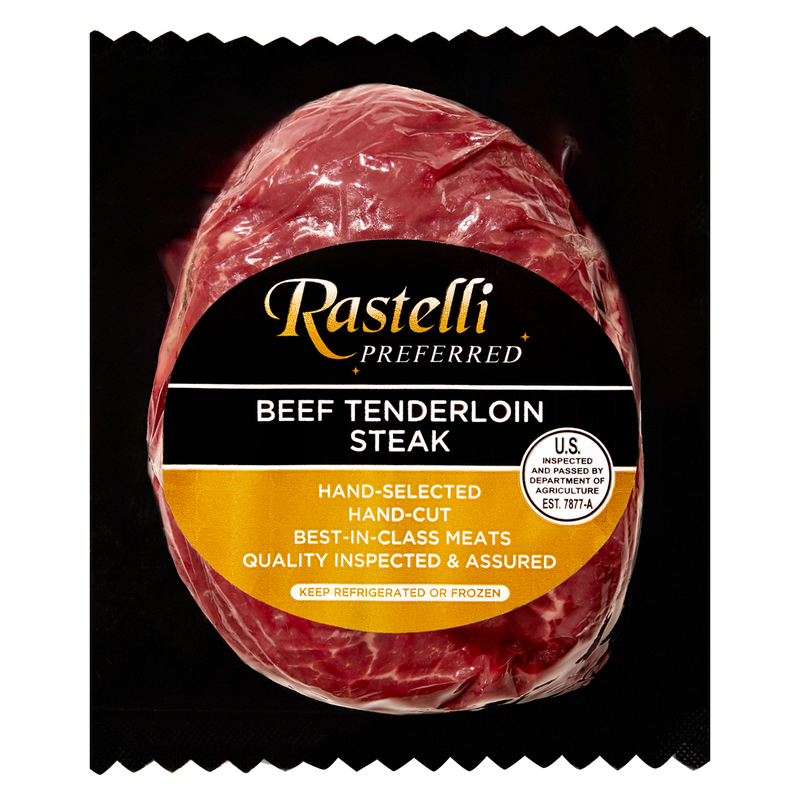  Rastelli's Preferred Frozen Filet Mignon Beef Tenderloin Steak - 8oz