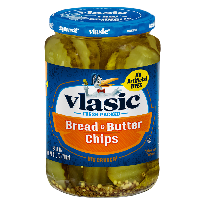 Vlasic Bread & Butter Pickle Chips Jar 24oz.