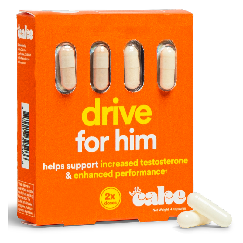 Hello Cake Sex Drive For Him Supplements 4 ct