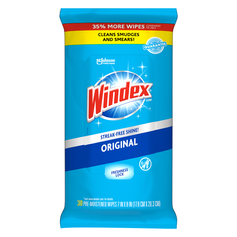 Windex Glass Cleaner Wipes 38ct