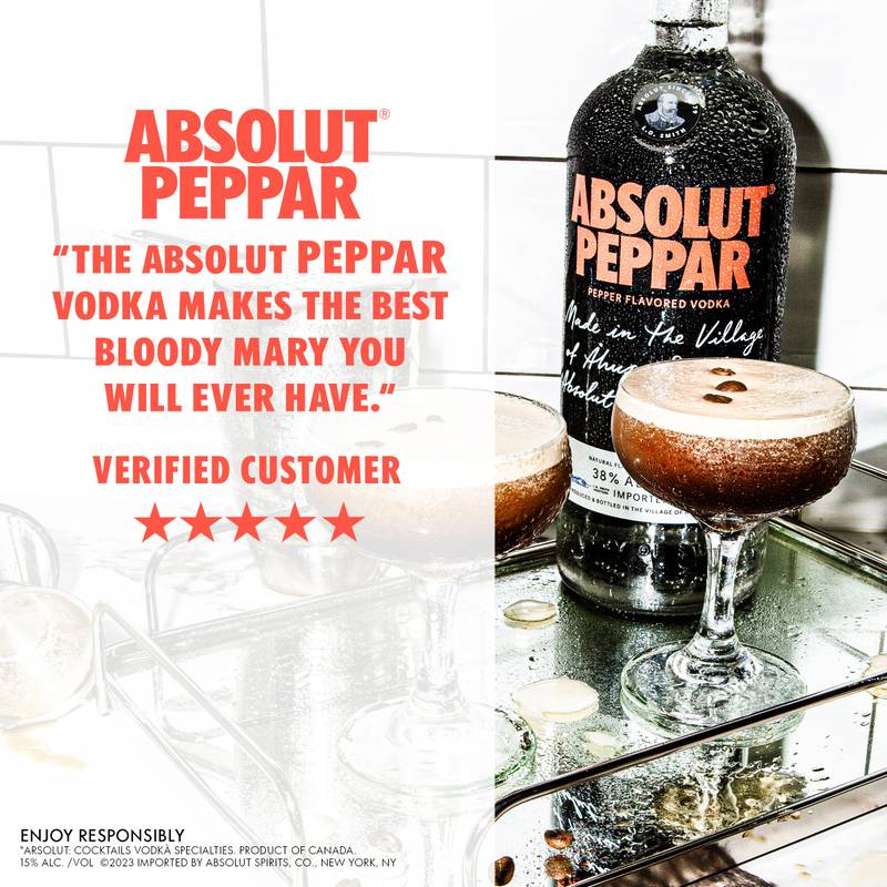 Absolut Peppar Vodka 1L (76 proof)