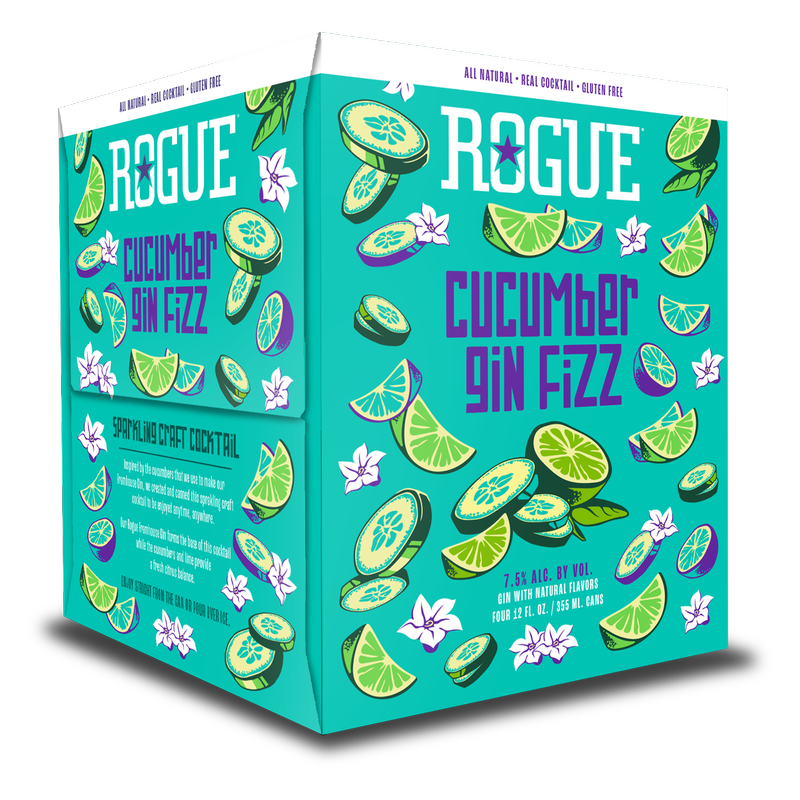 Rogue Cucumber Lime Gin Fizz 4pk 12oz Can