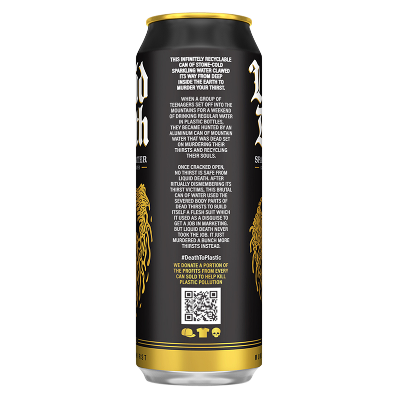 Liquid Death Sparkling Water 19.2oz King Size Can