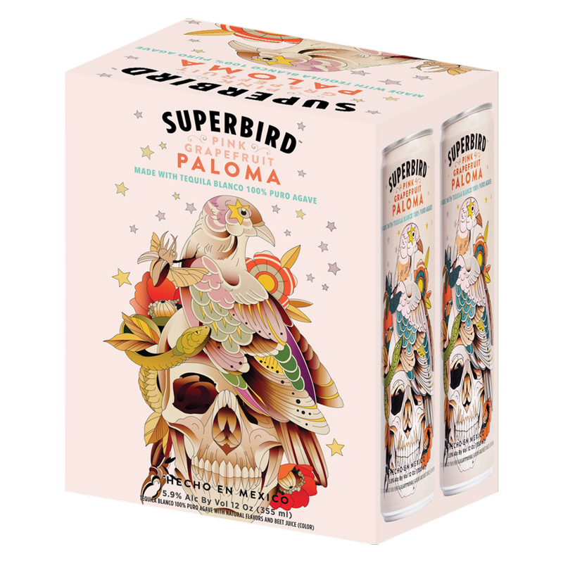 Superbird Pink Grapefruit Paloma 4pk 12oz Can 5.9%