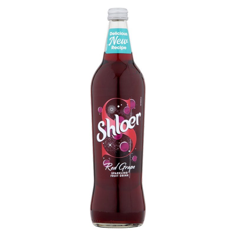 Shloer Red Grape Sparkling Fruit Drink, 750ml