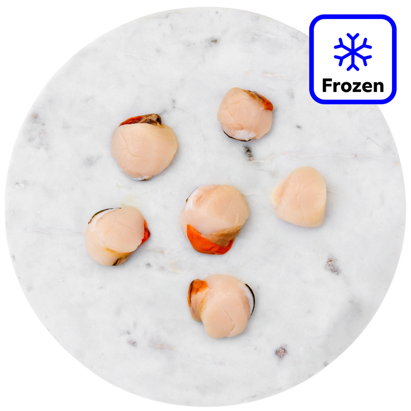 The Fish Society Dived King Scallops - Frozen, 120g