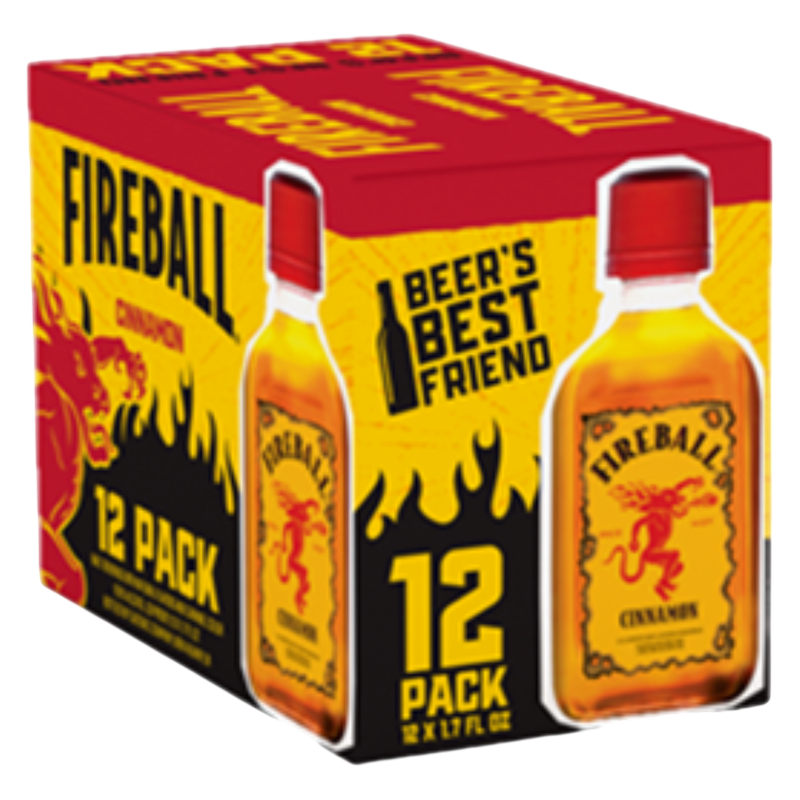 Fireball Cinnamon 12pk 50ml (33 Proof) 