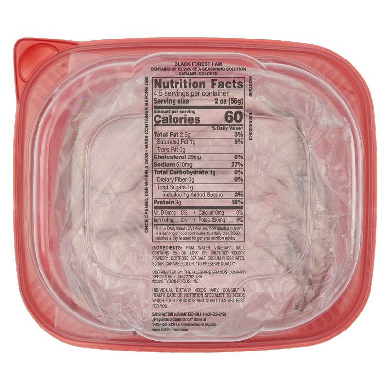 Hillshire Farm Ultra Thin Sliced Black Forest Ham - 9oz