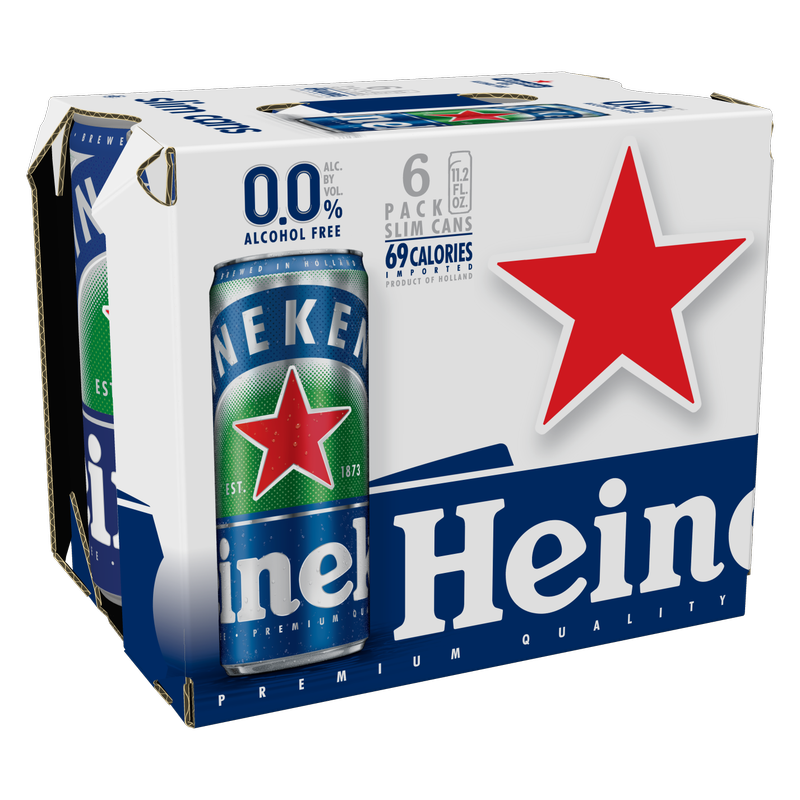 Heineken 0.0 Non-alcoholic 6pk 11.2oz Can