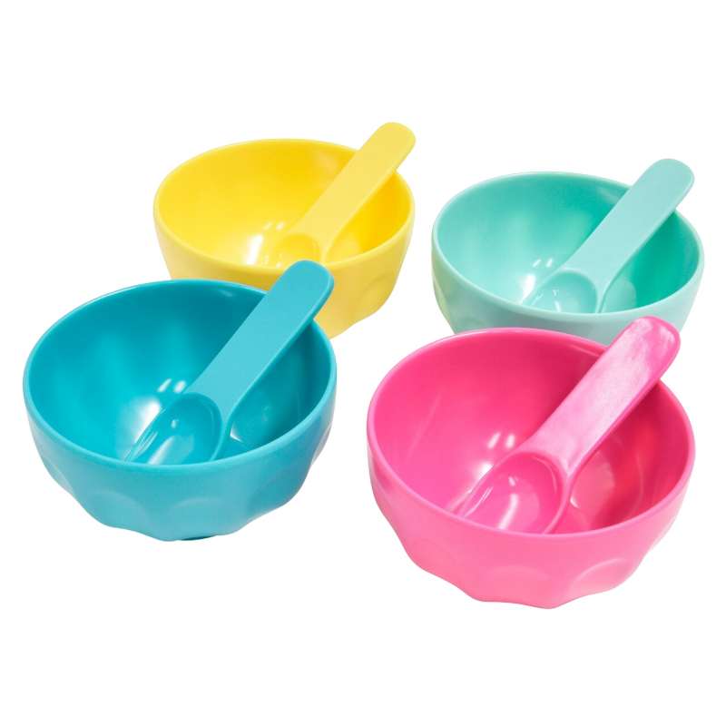 Nutmeg Brights Ice Cream Holder, 4pcs
