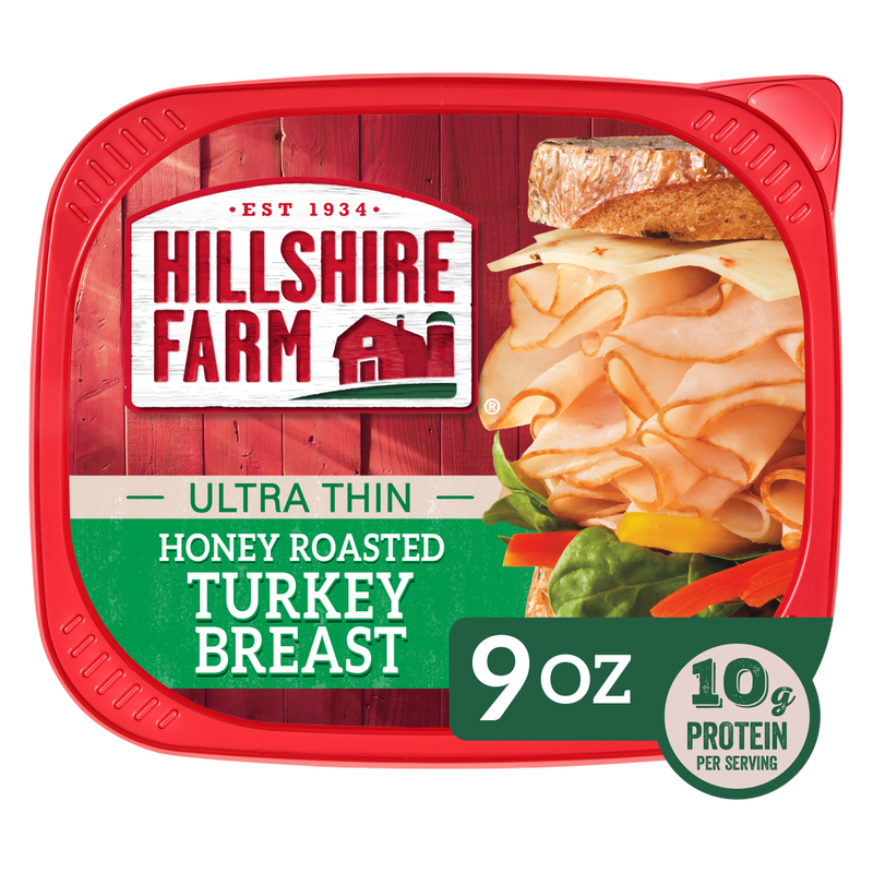 Hillshire Farm Pechuga de pavo asada con miel, rebanadas ultrafinas, 9 oz