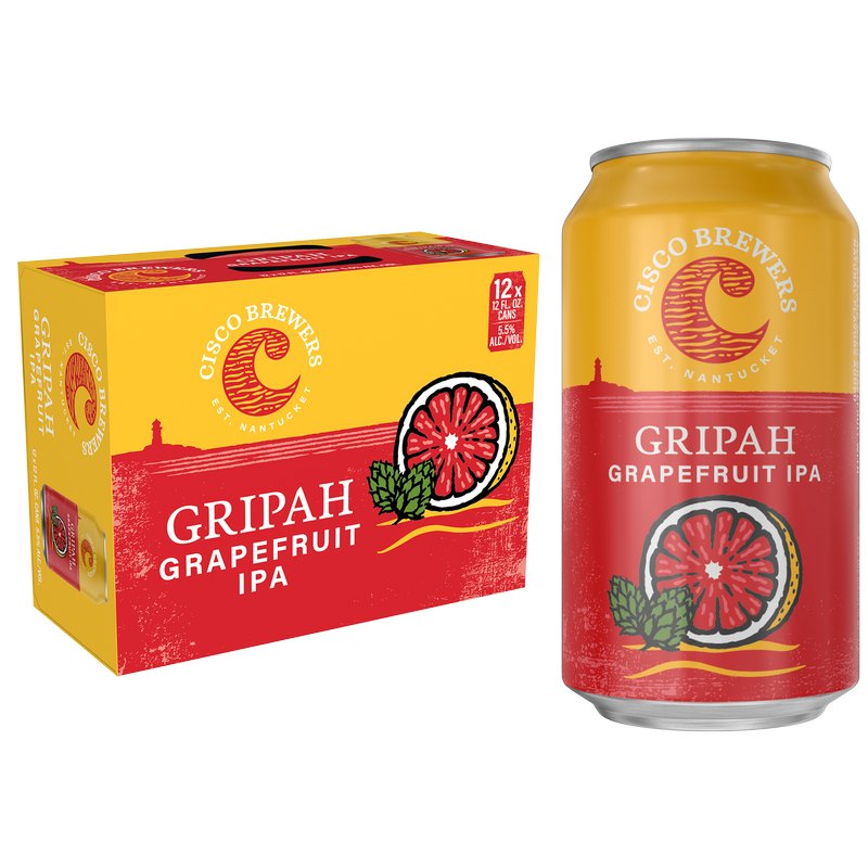 Cisco Brewers Gripah Grapefruit IPA 12pk 12oz Can 5.5% ABV
