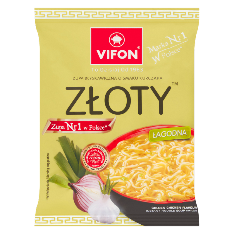Vifon Golden Chicken Instant Noodle Soup, 70g