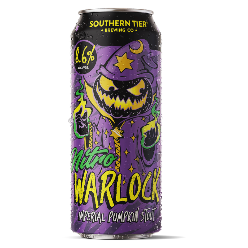 Southern Tier Nitro Warlock Imperial Pumpkin Stout, paquete de 4, latas de 13.6 oz