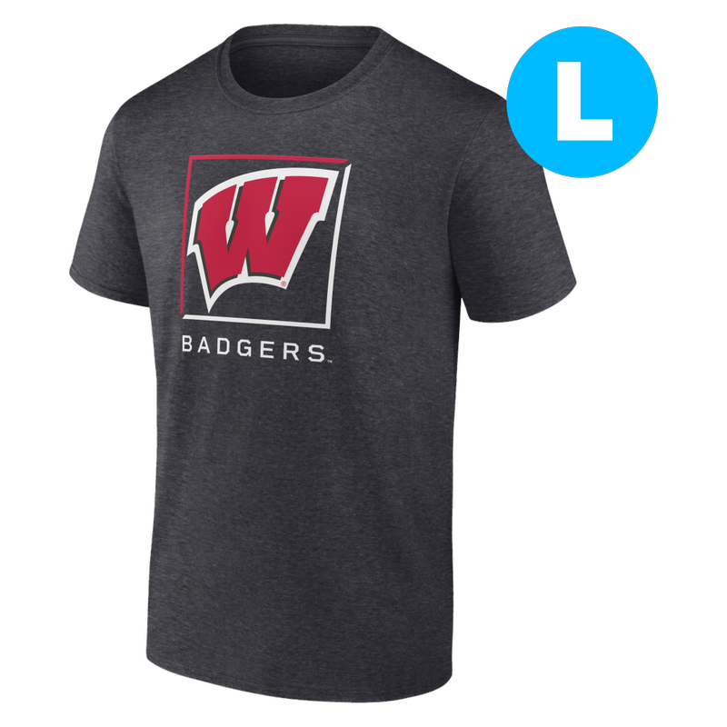 University of Wisconsin Fundamentals Cotton Halved Team Short Sleeve Tee-Size Large