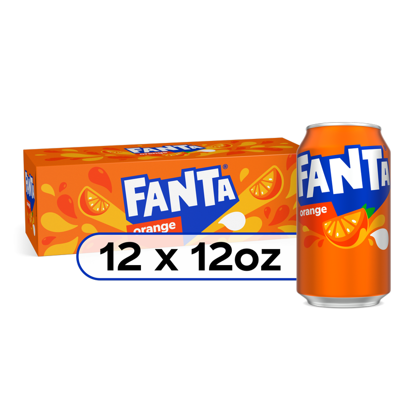 Fanta Orange Soda 12pk 12oz Can