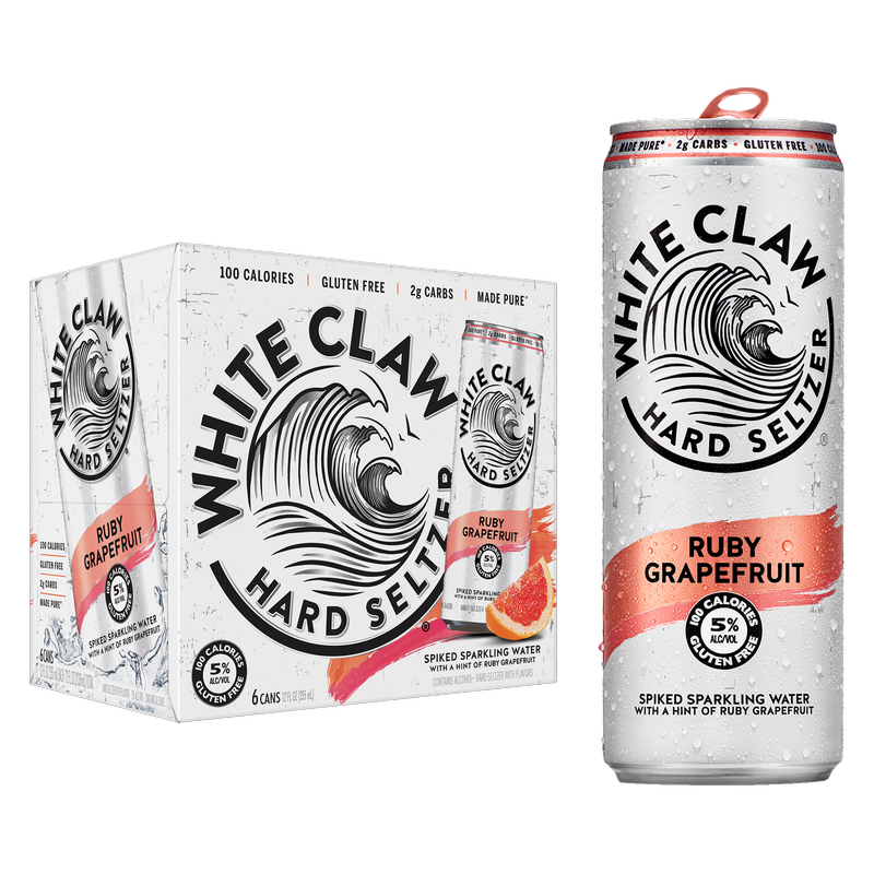 White Claw Seltzer Grapefruit 6pk 12oz Can 5.0% ABV