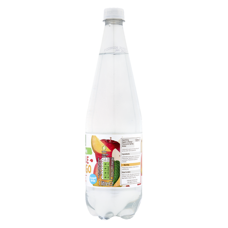 Morrisons Sparkling Water Apple & Mango No Added Sugar, 1L